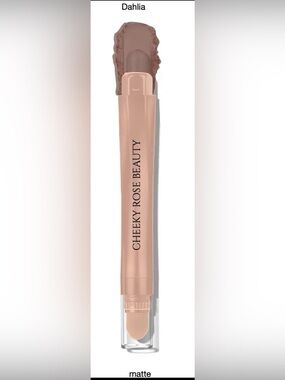 Matte Cream Eyeshadow Stick with Blending Brush - Dahlia by Cheeky Rose Beauty